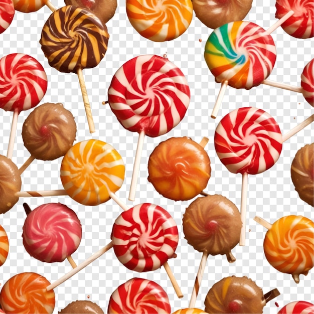 PSD lollipop isolated on transparent background