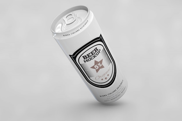 Long beer can mock up