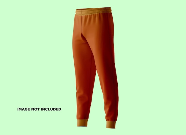 Long Jogger Pants Mockup