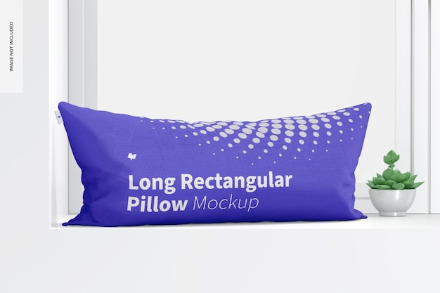 Long Rectangular Pillow Mockup