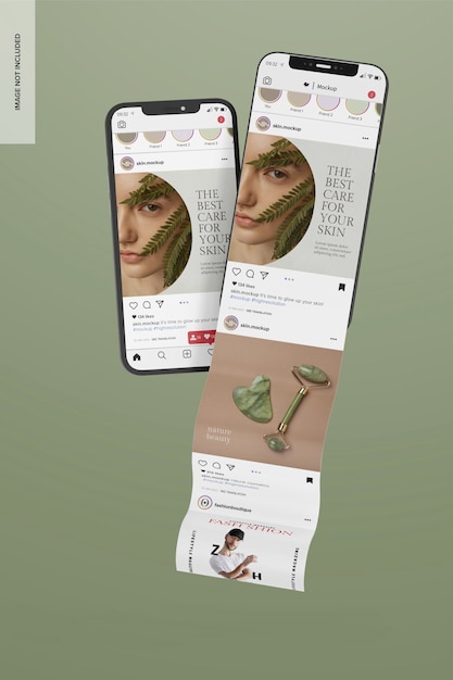 Long Scrolls for Smartphone Mockup