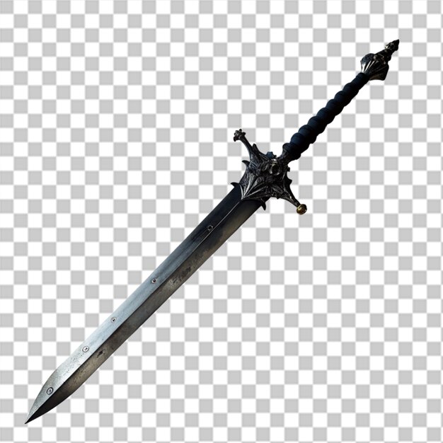 long sword isolated on transparent background