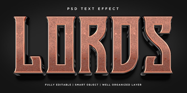 Lord 3d style text effect