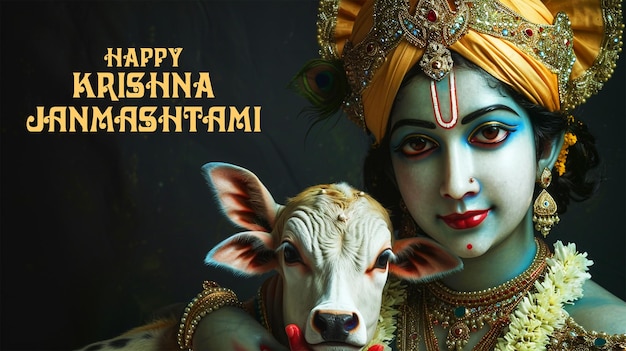 lord krishna birthday indian festival Janmashtami background of india