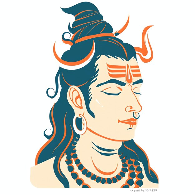 Lord Shiva indian illustration