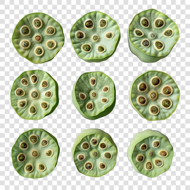 Lotus seeds realistic seeds