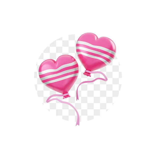 Love Balloons 3D Icon