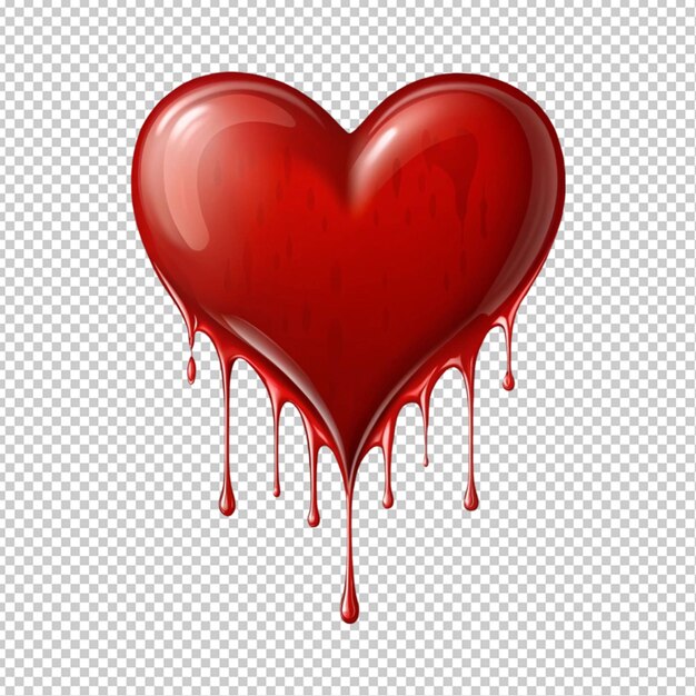 PSD love bleeding transparent background