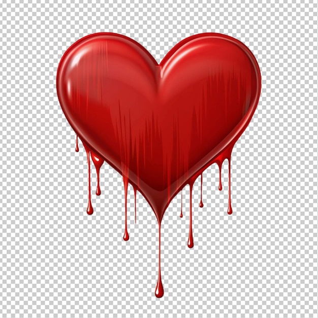 PSD love bleeding transparent background