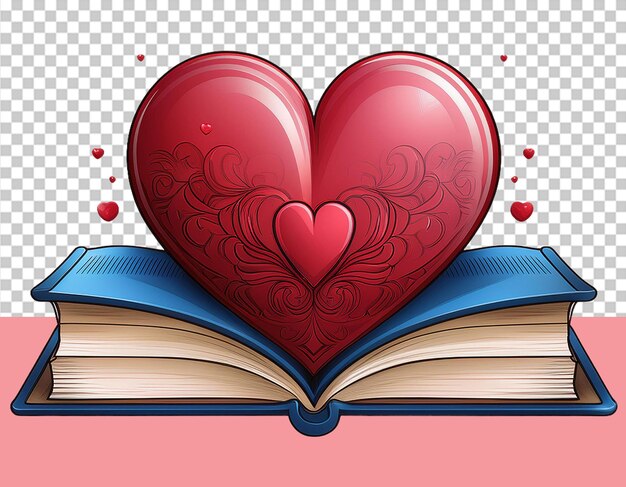 PSD love books reading png