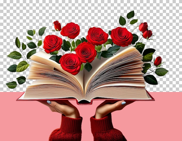 PSD love books reading png