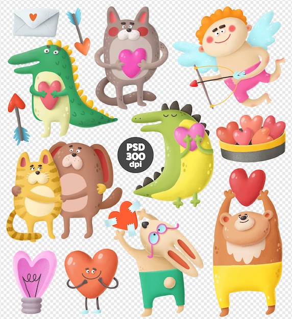 Love clip art collection