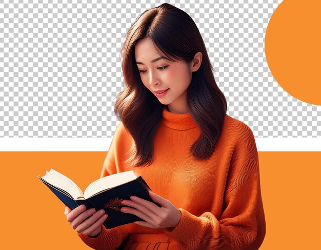 love reading books png illustration