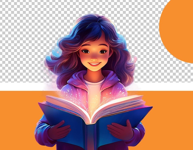 love reading books png illustration