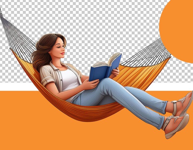 PSD love reading books png illustration