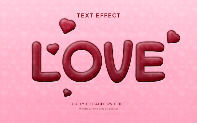 Love text effect