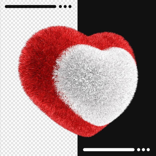 Lovely happy valentine's day in 3d rendering isolated