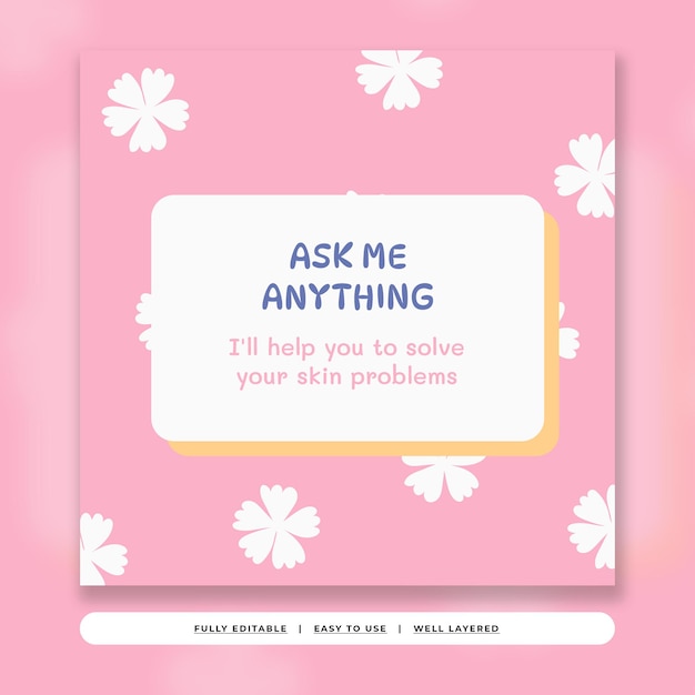 Lovely pink groovy aesthetic content creator instagram template