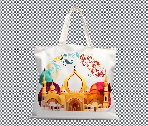 Lovely Ramadan Themed Tote Bag isolated on transparent background