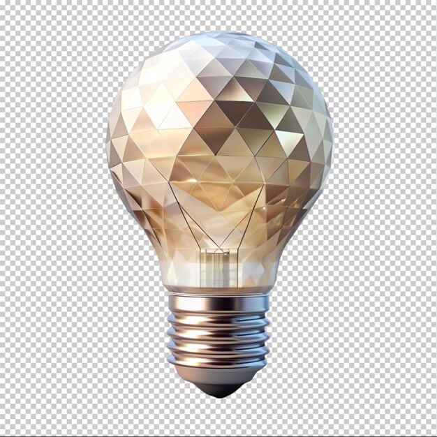 PSD low poly light bulb