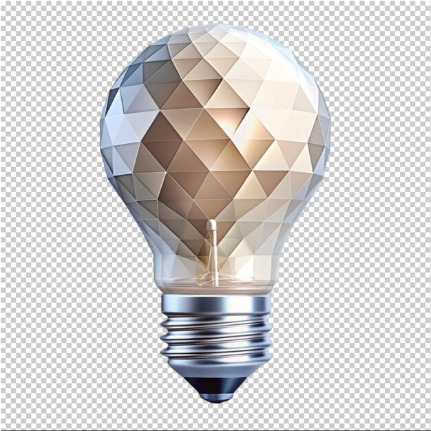 PSD low poly light bulb