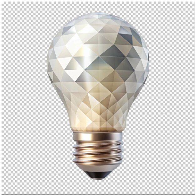 PSD low poly light bulb