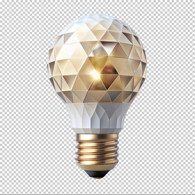 PSD low poly light bulb