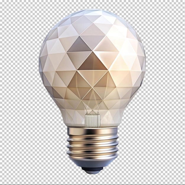 PSD low poly light bulb