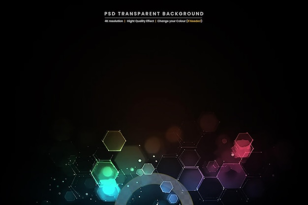 PSD low poly on transparent background