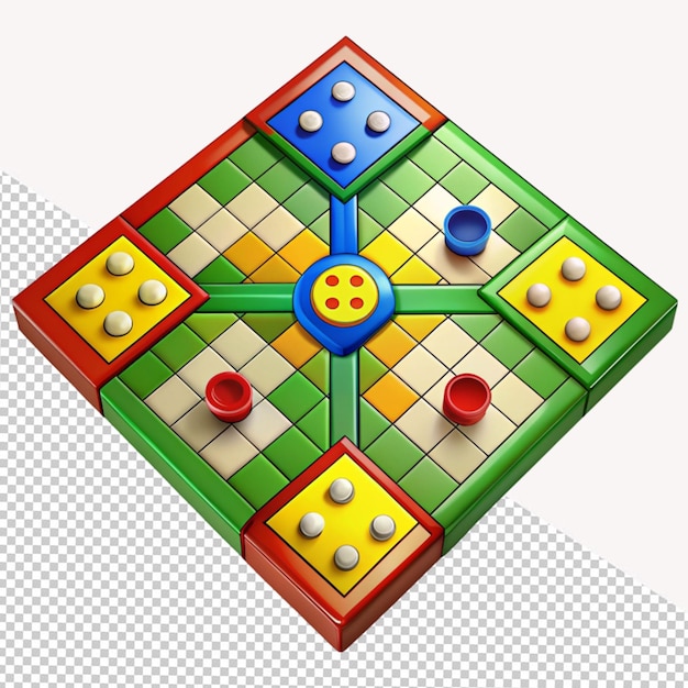 Ludo game on transparent background