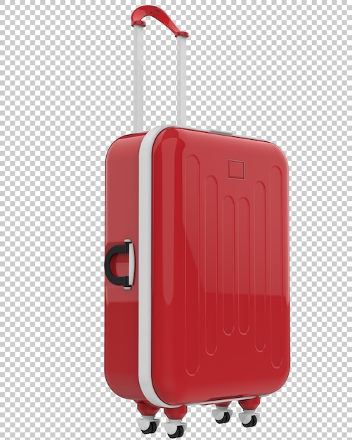 Luggage on transparent background 3d rendering illustration