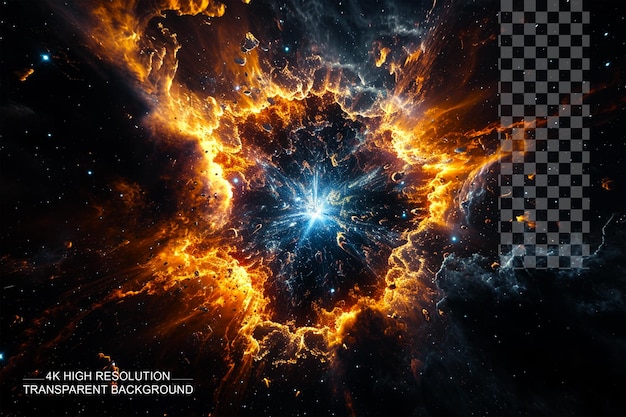 PSD luminara nova witness the birth of a stellar masterpiece on transparent background