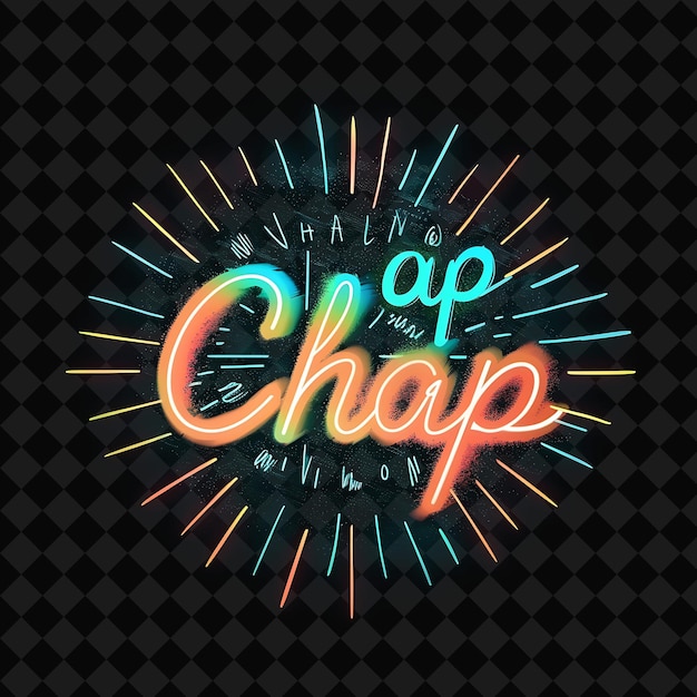 PSD luminous neon radiance of cheap text with neon teal and oran png y2k inspired neon decorative