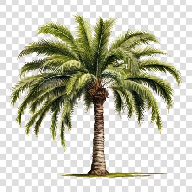 Lush tropical palm tree illustration