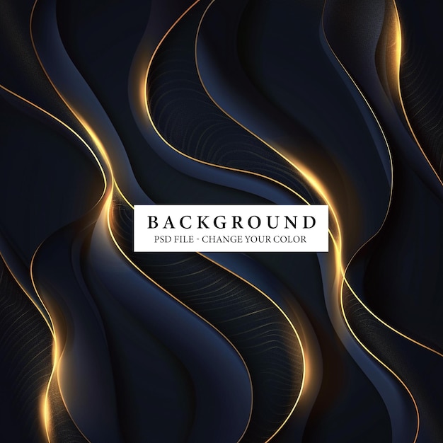 PSD luxurious abstract design with glowing light patterns