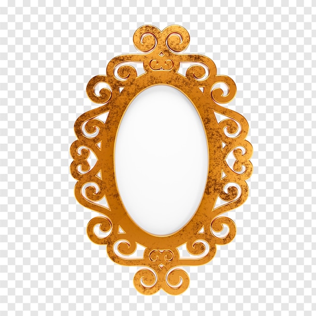 Luxurious Photo Frame With Transparent Background