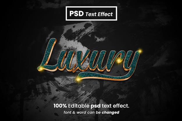 Luxury 3D Editable Text Effect