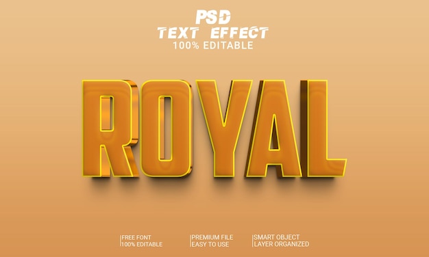 Luxury 3D Text Effect PSD File