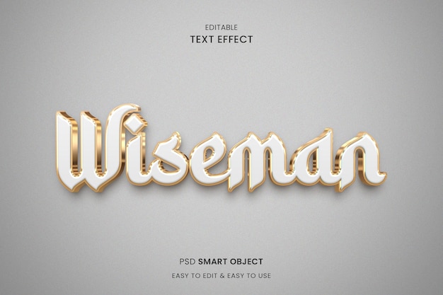 PSD luxury 3d text effect