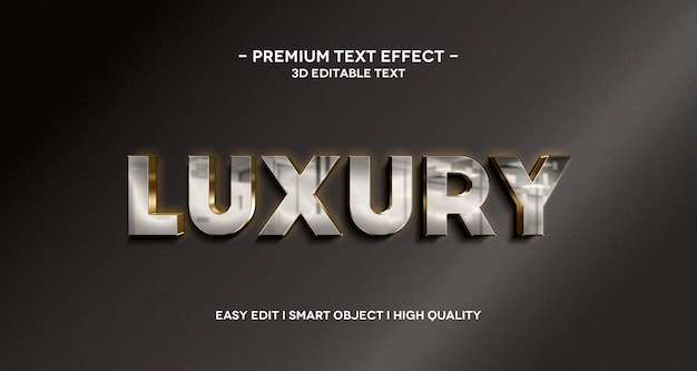 Luxury 3d text style effect template