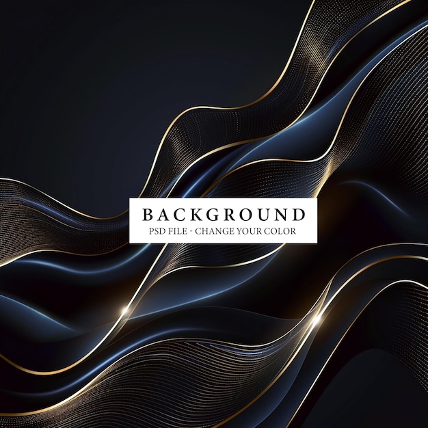 Luxury abstract Black and Gold Background