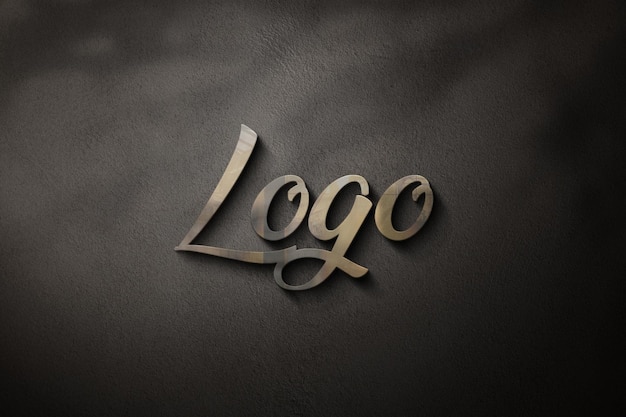 Luxury beauty logo mockup