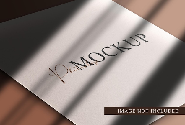 luxury blank paper prespective  mockup