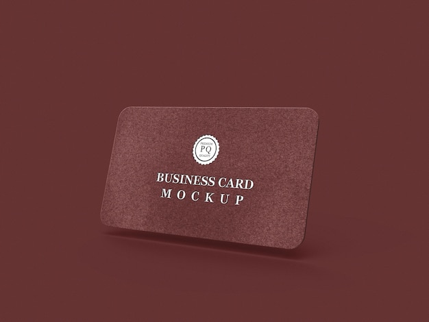 Luxury business card mockup on cardboard paper