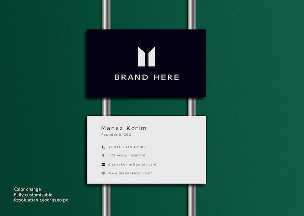 Luxury business card mockup design