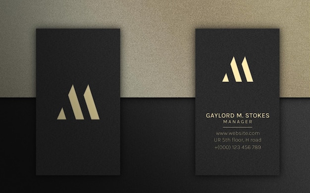 PSD luxury business card mockup