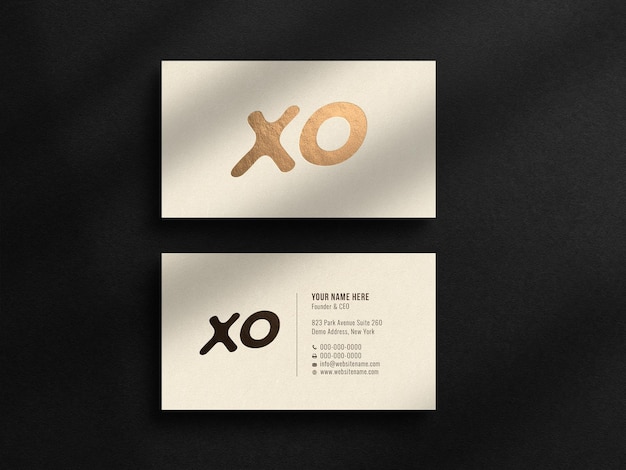 Luxury business card mockup