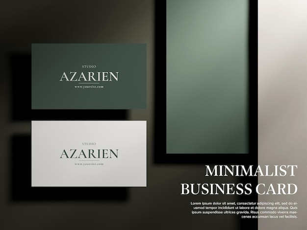 PSD luxury business card mockup