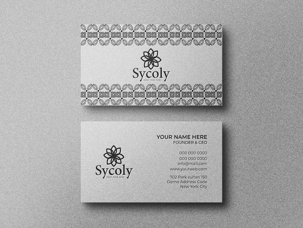 Luxury business card mockup