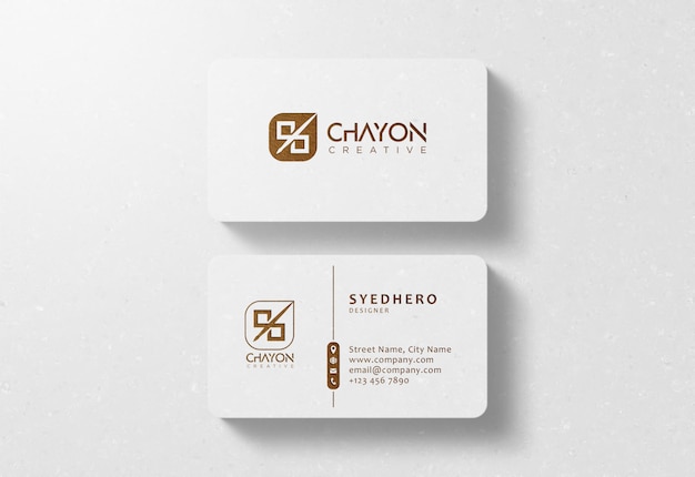 Luxury business card mockup